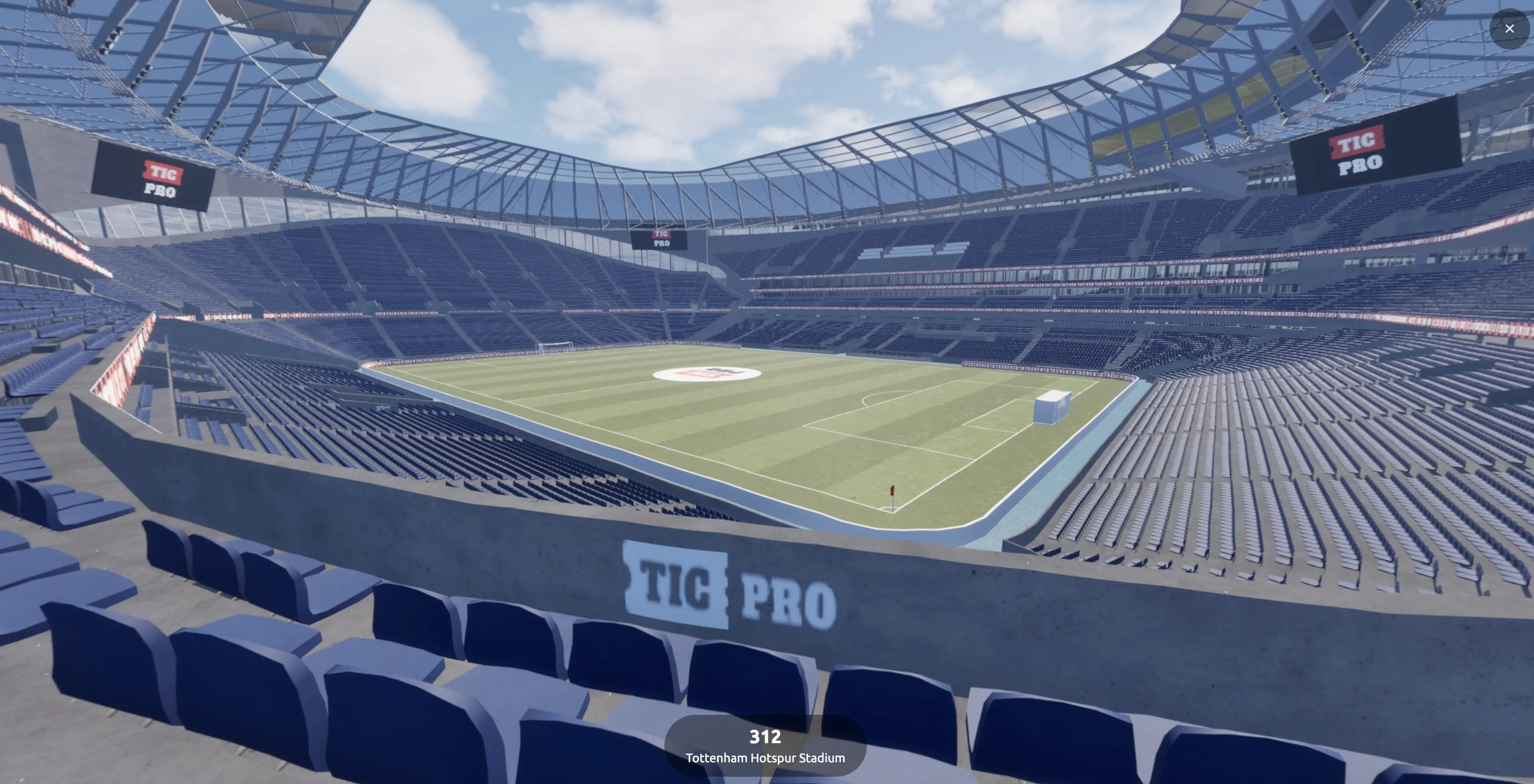 Tottenham Hotspur Stadium 3D Seat Map